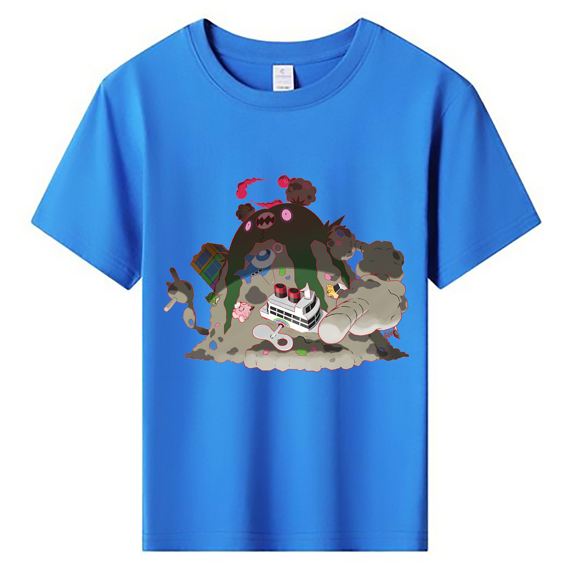（画像用） ポケットモンスター Pokémon 綿100％キッズTシャツ（フロントプリント）
